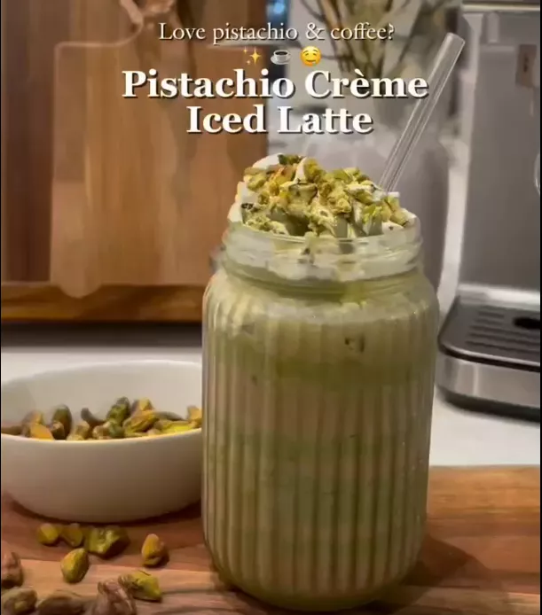 Pistachio Iced Latte