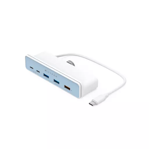 HYPER HD34A6 interface hub USB 3.2 Gen 1 (3.1 Gen 1) Type-A 5 Mbit/s White