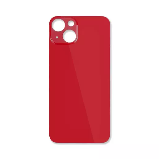Back Glass (Big Hole) (No Logo) (Red) (CERTIFIED) - For iPhone 13 Mini