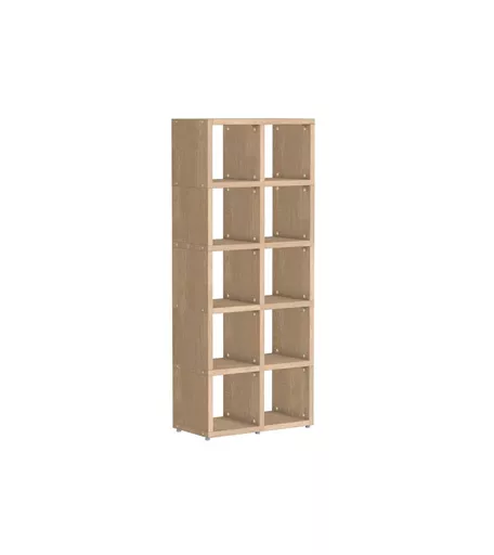 Oak Storage Cube Shelving 5 x 2