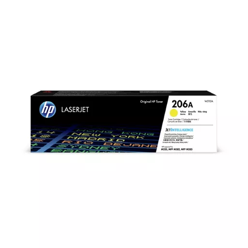 HP 206A (W2112A) Yellow Original LaserJet Toner Cartridge (1250 Yield)