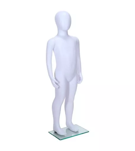 Age 4 - 6 Matt White Faceless Child Mannequin