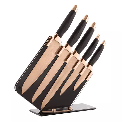 Rose Gold 5 Piece Knife Set