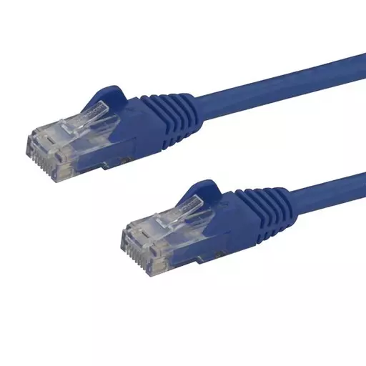 StarTech.com 10m CAT6 Ethernet Cable - Blue CAT 6 Gigabit Ethernet Wire -650MHz 100W PoE RJ45 UTP Network/Patch Cord Snagless w/Strain Relief Fluke Tested/Wiring is UL Certified/TIA