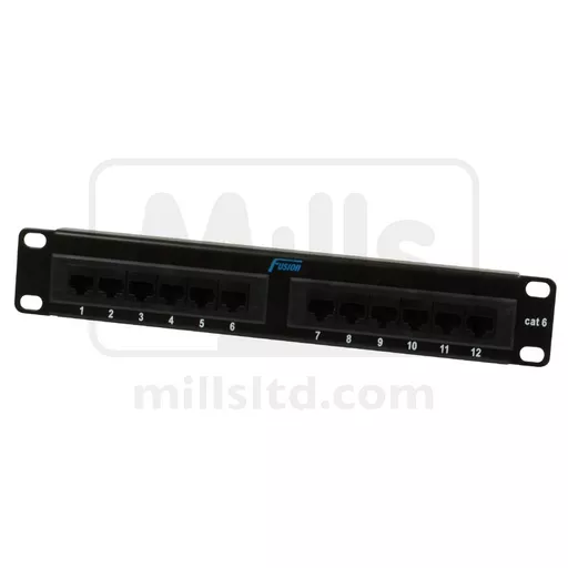 Fusion 12 Port Cat 6 SOHO Patch Panel