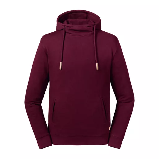 Unisex Organic High Collar Hooded Sweat