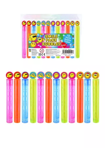 Smile Mini Bubble Tubes - Pack of 12