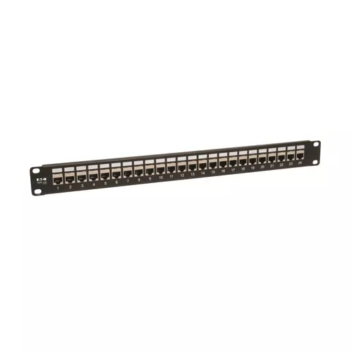 Tripp Lite N254-024-SH 24-Port 1U Rack-Mount STP Shielded Cat6 /Cat5 Feedthrough Patch Panel, RJ45 Ethernet, TAA