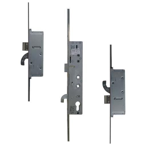 SAFEWARE 8 Lever Operated Latch & Hookbolt Twin Spindle - 2 Hook 2 Bolt