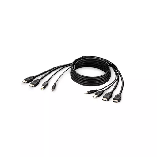 Belkin F1DN2CCBL-HH10t KVM cable Black 3 m