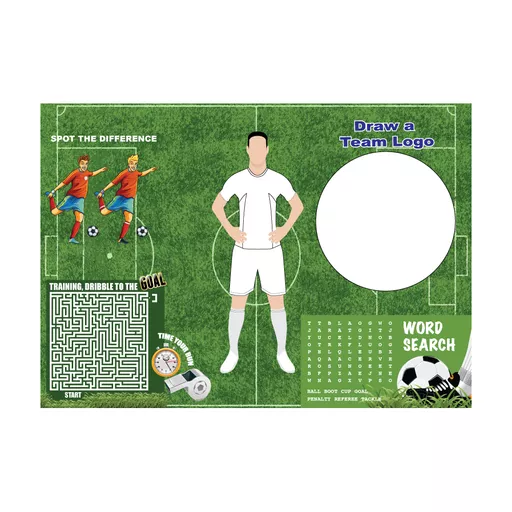 FOOTBALL ACTIVITY PLACE MAT - A4 - Pack of 500