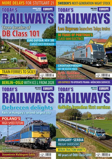 Today's Railways Europe 12-issue Subscription