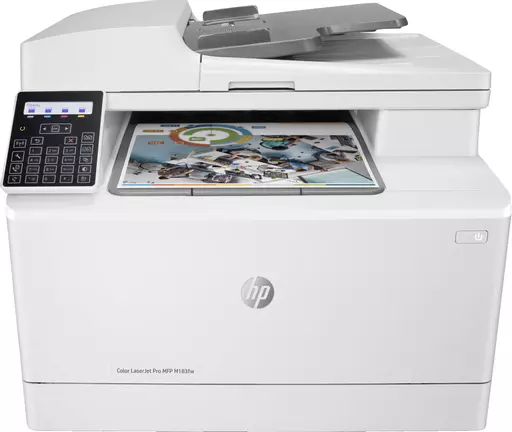 HP Color LaserJet Pro MFP M183fw, Print, Copy, Scan, Fax, 35-sheet ADF; Energy Efficient; Strong Security; Dualband Wi-Fi