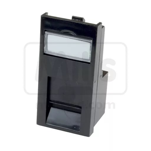 Cat 5e RJ45 Low Profile Eurostyle Module Black