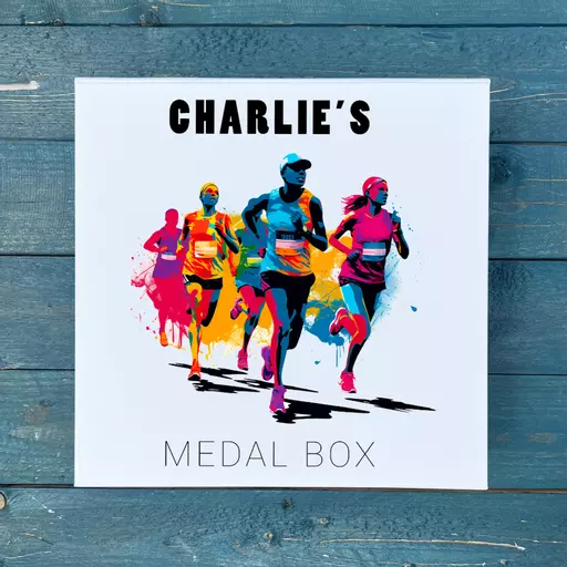 Personalised Unisex Running Medal Box