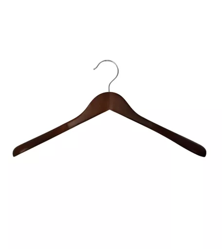 Walnut Shaped Wooden Hanger - 450mm - Box of 24