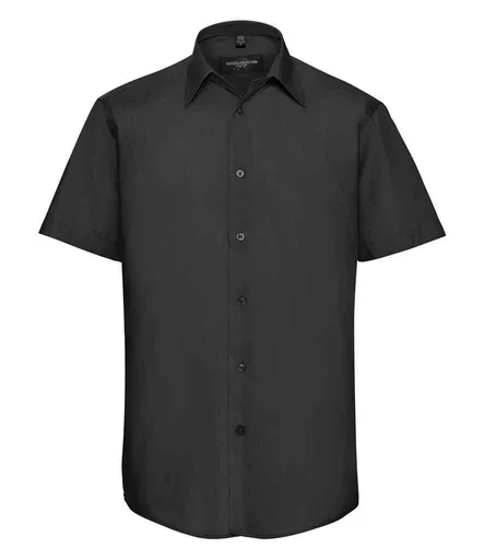 Russell Collection Short Sleeve Tailored Poplin Shirt