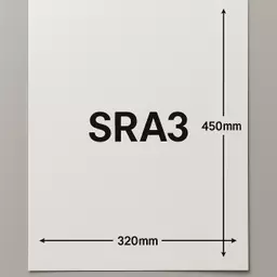 SRA3  silk coated white printer paper – FSC certified