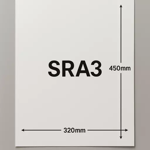 SRA3  silk coated white printer paper – FSC certified