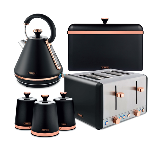 Tower Cavaletto 4 Piece Kitchen Bundle with 4 Slice Toaster None1
