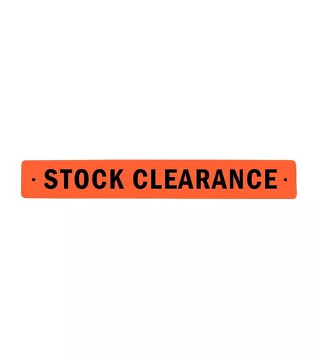 'Stock Clearance' Horizontal Sale Banner - 760mm x 125mm