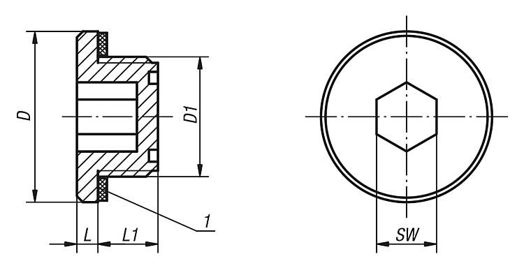 Screw Plug Without Vent. 1/4