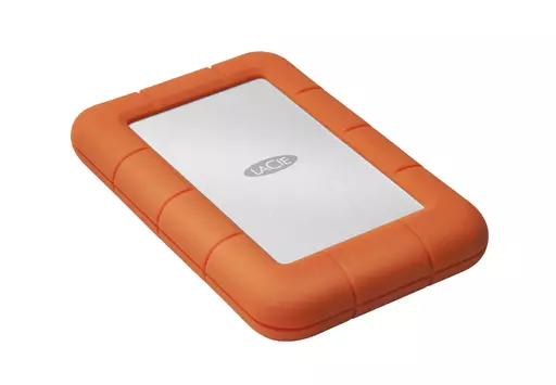 LaCie Rugged Mini external hard drive 1000 GB Orange, Silver