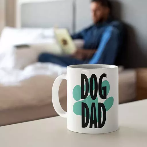 Personalised Dog Dad Mug - Custom Photo & Name - Perfect Gift for Puppy Lovers & Pet Owners