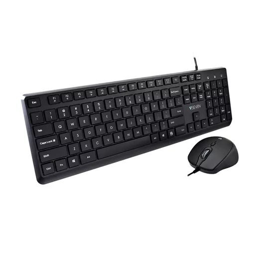 V7 CKU350US USB Keyboard and Mouse Combo - US Layout