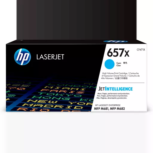 HP CF471X/657X Toner cartridge cyan, 23K pages ISO/IEC 19798 for HP LaserJet M 681