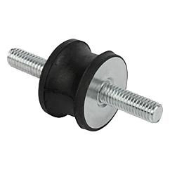 K0567 - Rubber-Metal Buffer Medium Hardness Size M4-M12