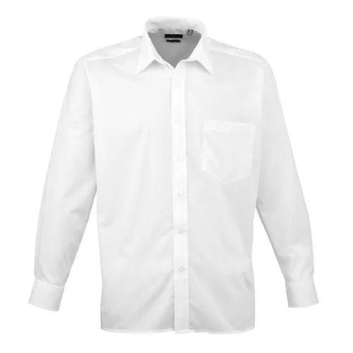 Wave Staffing Mens Poplin Long Sleeve Shirt
