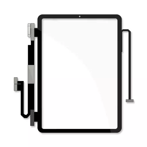 Glass w/ Touch (Glass + Digitizer) (CERTIFIED) (Black) - For iPad Pro 11 (1st Gen) / Pro 11 (2nd Gen)