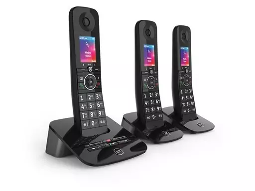 British Telecom D93XWS00 DECT telephone Caller ID Black