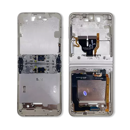 Mid Frame Assembly (RECLAIMED) (White) - For Galaxy Z Flip3 5G (2021) (F711)