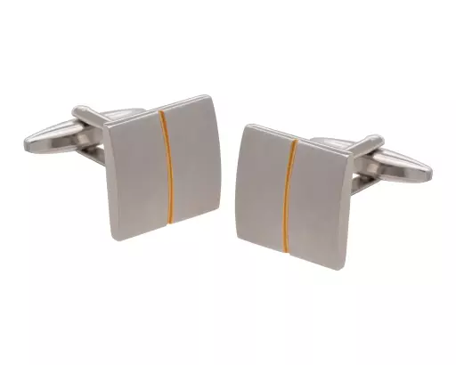 Square Linear Detail Cufflinks