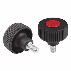 K0260 Knurled Knobs With Male Thread Form L Size M5-M12