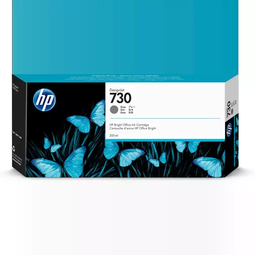 HP P2V72A/730 Ink cartridge gray 300ml for HP DesignJet T 1600/1700/940