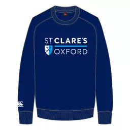 St Clares Club Sweatshirt Navy Front.jpg