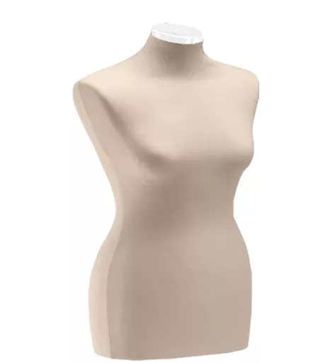 Replacement Exclusive Female Plus Size 12/14 Tailors Dummy Cover - Cream