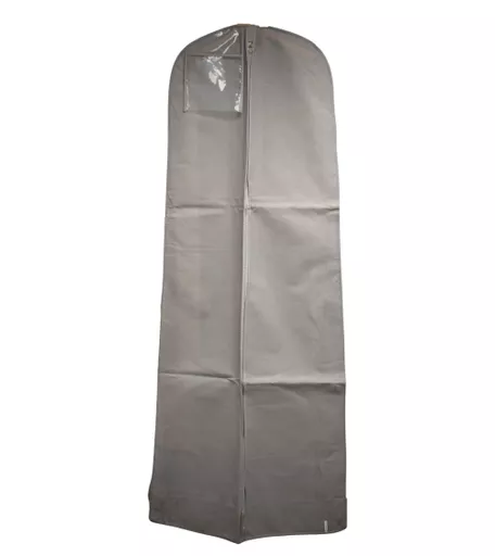 Light Grey Fabric Gown Dress Cover with 8