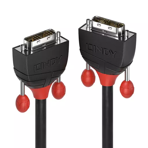 Lindy 2m DVI-D Single Link Cable, Black Line