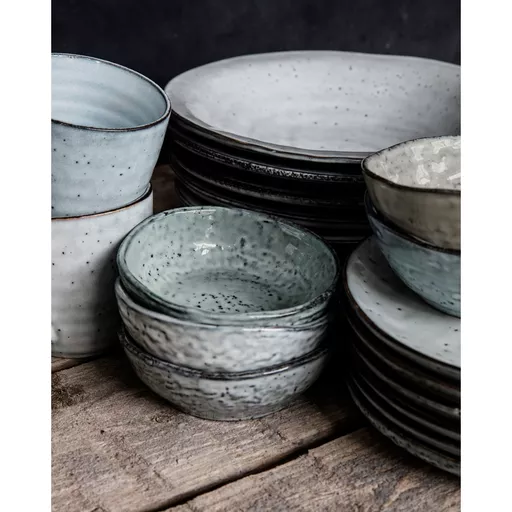 Bowl, Rustic, Grey/Blue, Extra Small