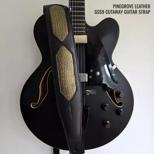 GS59 black gold croc guitar strap 5 ANNO.jpg