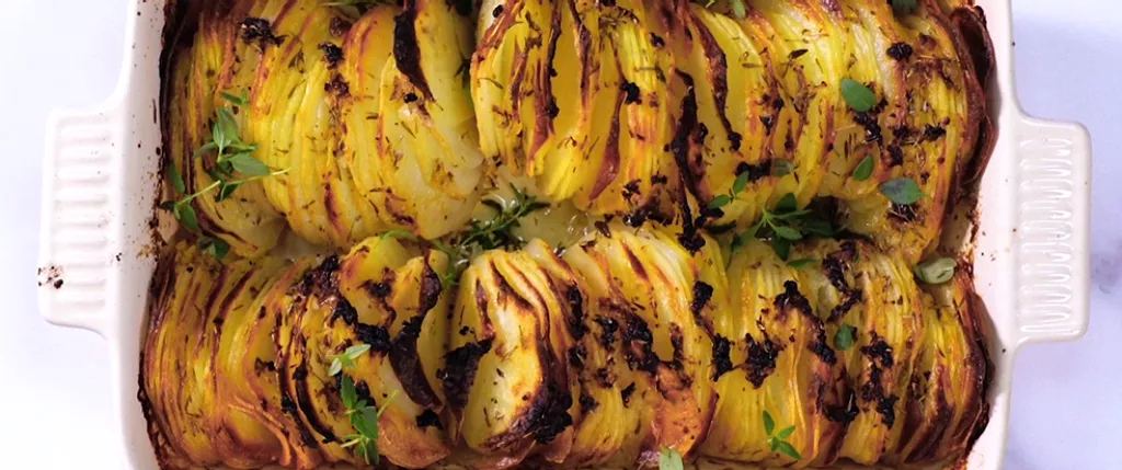 Crispy Sliced Lemon-Roasted Potatoes