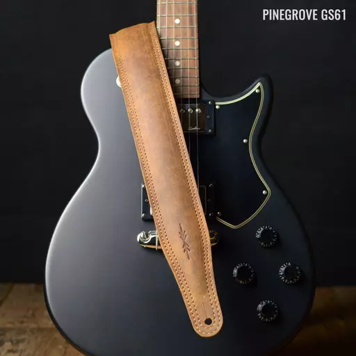 GS61 Padded Guitar Strap - Tan Relic