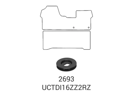 Citroen Dispatch 2016+ Crew Cab Tailored Rubber Mats