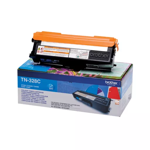 Brother TN-328C Toner cyan extra High-Capacity, 6K pages ISO/IEC 19798 for Brother HL-4570