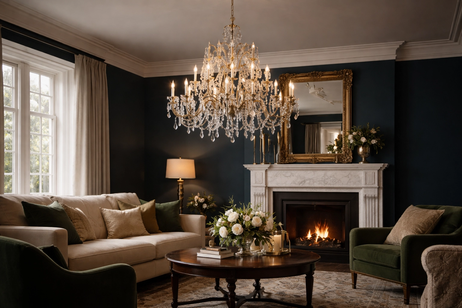 1214-30 - Marie Therese 30Lt Chandelier-Polished Brass & Clear Crystal.png