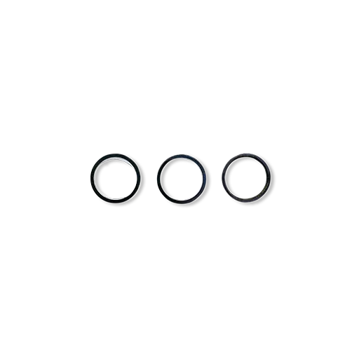 Rear Camera Glass Lens Protective Ring Cover (Space Black) (3-Piece Set) (CERTIFIED) - For iPhone 14 Pro / 14 Pro Max